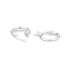 Thumbnail Image 2 of Sterling Silver 12mm Diamond Cut Hoop Earrings