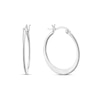 Thumbnail Image 1 of Sterling Silver Graduated Polished Large Hoop Earrings