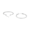 Thumbnail Image 2 of Sterling Silver Graduated Polished Large Hoop Earrings