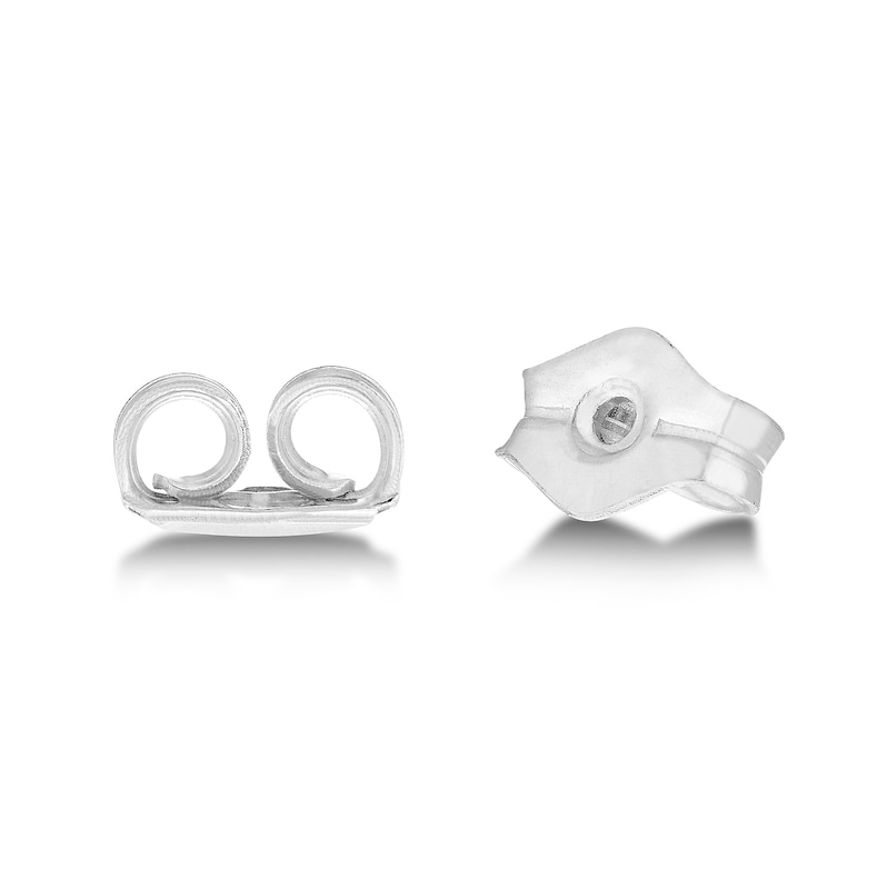 Main Image 2 of Sterling Silver 6mm Textured Knot Stud Earrings