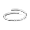 Thumbnail Image 3 of Sterling Silver Crossover Polished Chunky Bangle