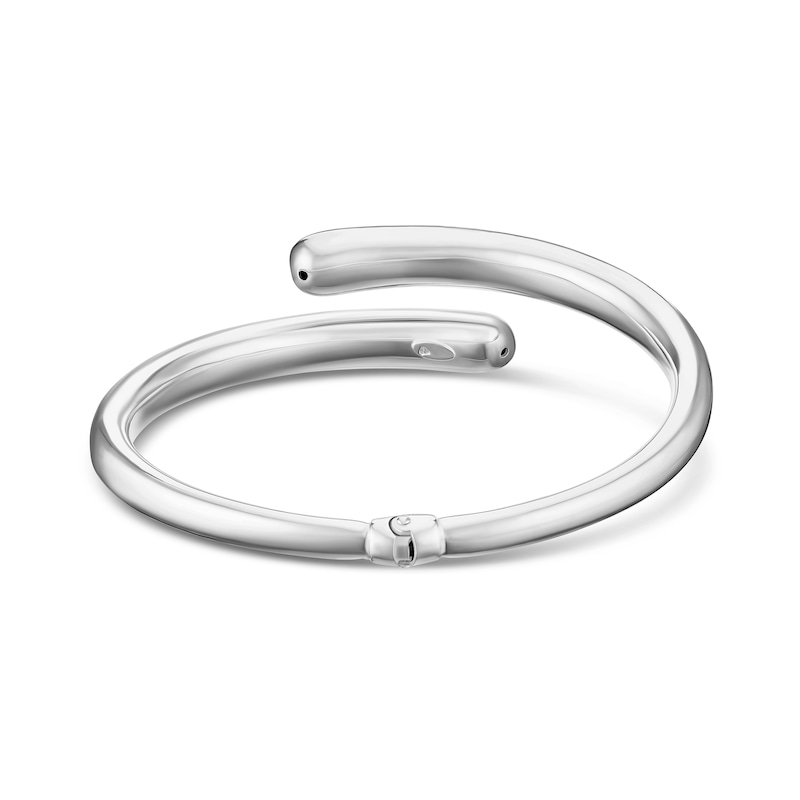 Main Image 3 of Sterling Silver Crossover Polished Chunky Bangle