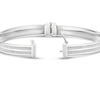 Thumbnail Image 3 of Sterling Silver Double Linear Sparkle Bangle