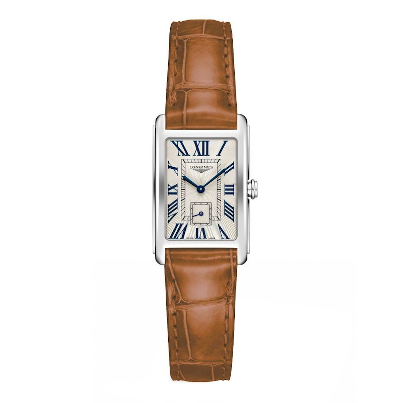 Longines DolceVita Ladies' Brown Leather Strap Watch