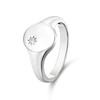 Thumbnail Image 2 of Sterling Silver & Cubic Zirconia Accent Signet Ring