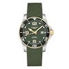 Thumbnail Image 0 of Longines HydroConquest Men's Green Rubber Strap Watch