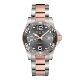 Longines HydroConquest Men's Grey Dial & Two Tone Bracelet Watch