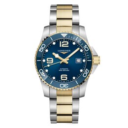 Longines HydroConquest Men's Blue Dial & Two Tone Bracelet Watch