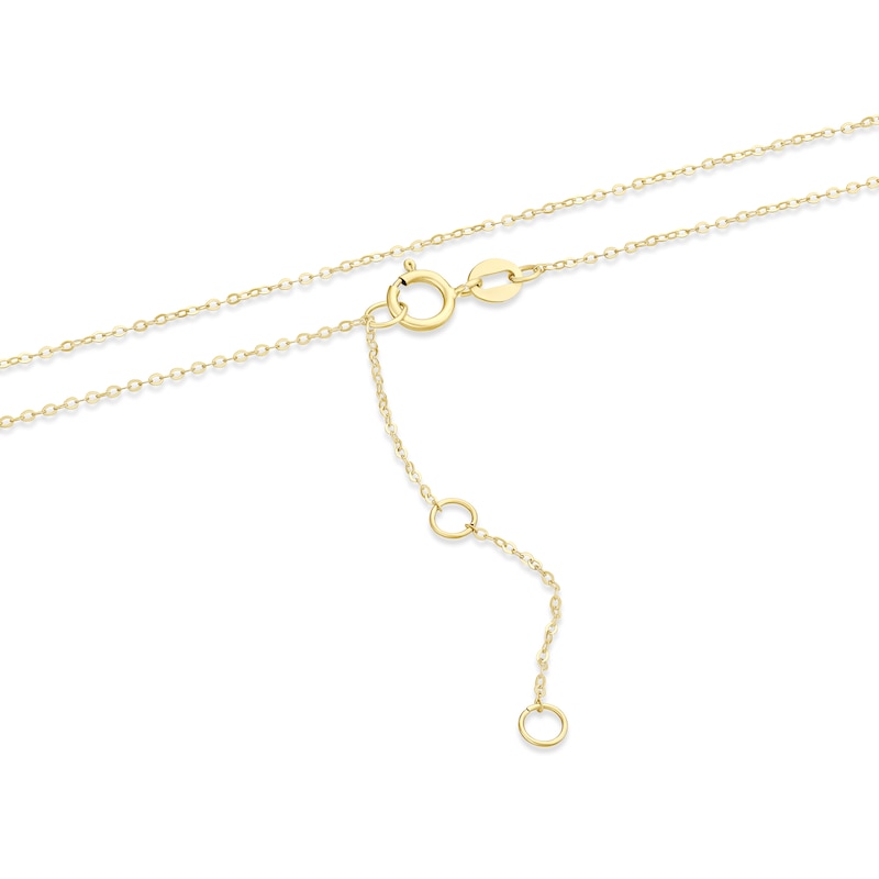 Main Image 3 of 9ct Yellow Gold Polished Open Teardrop Pendant