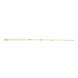9ct Yellow Gold Station Bracelet