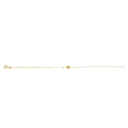 9ct Yellow Gold Anchor Single Link Bracelet