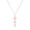 Thumbnail Image 1 of Sterling Silver 18"  Cultured Freshwater Pearl Graduated Pendant