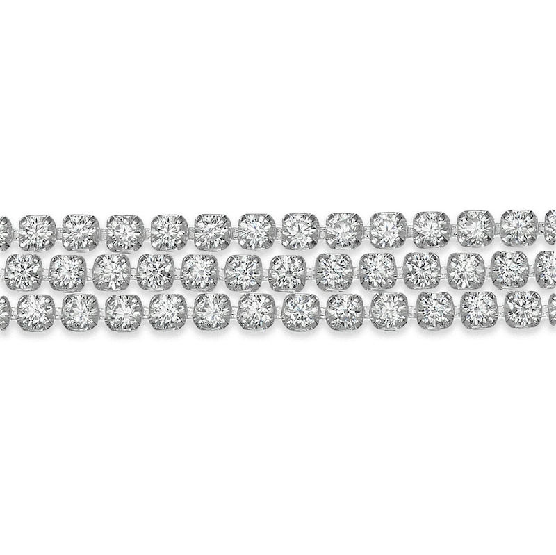 Main Image 2 of Sterling Silver & Cubic Zirconia Multi Linear Bolo Bracelet