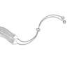 Thumbnail Image 3 of Sterling Silver & Cubic Zirconia Multi Linear Bolo Bracelet