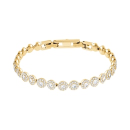 Swarovski Angelic Yellow Gold 7 Inch Crystal Bracelet