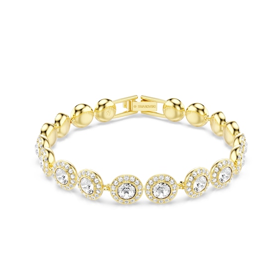 Swarovski Angelic Yellow Gold 7 Crystal Bracelet
