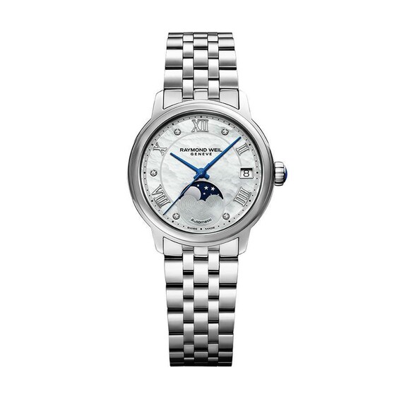 Raymond Weil Maestro Moon-Phase Stainless Steel Watch