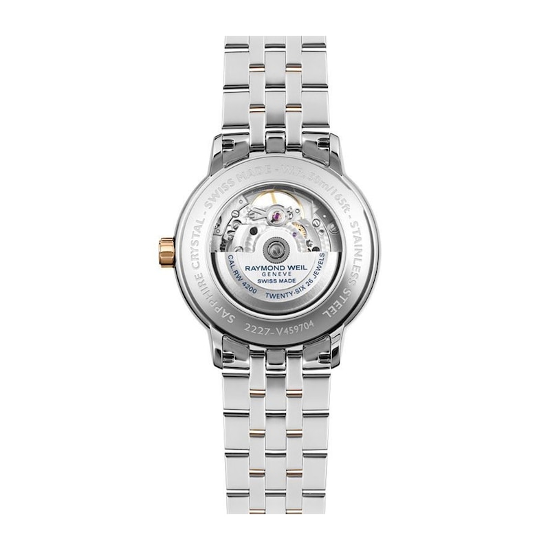 Raymond Weil Maestro Men's Black Dial & Two Tone Bracelet Watch