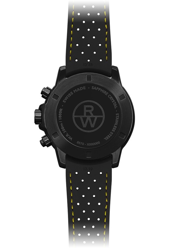 Raymond Weil Tango 300 Men's Black Rubber Strap Watch