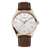 Thumbnail Image 0 of Frederique Constant Classics Rose Gold-Tone & Brown Leather Watch