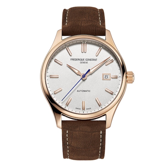 Frederique Constant Classics Men’s Brown Leather Strap Watch