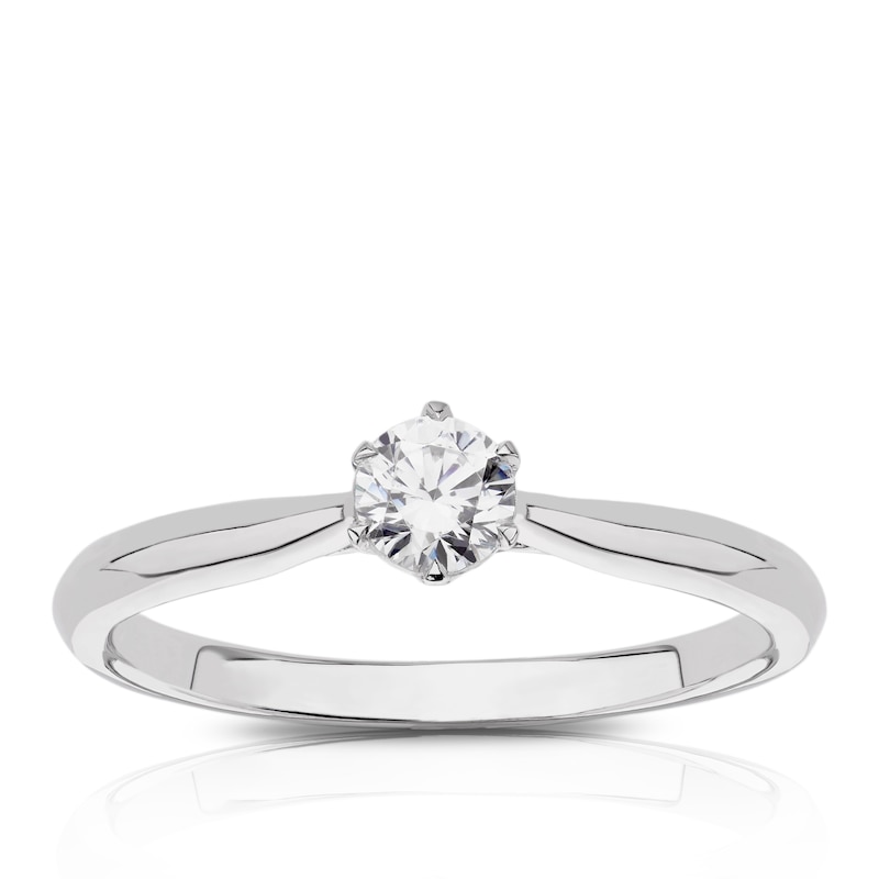 Main Image 1 of Engagement Ring Eternal Diamond 18ct White Gold 0.25ct Total Solitaire Ring