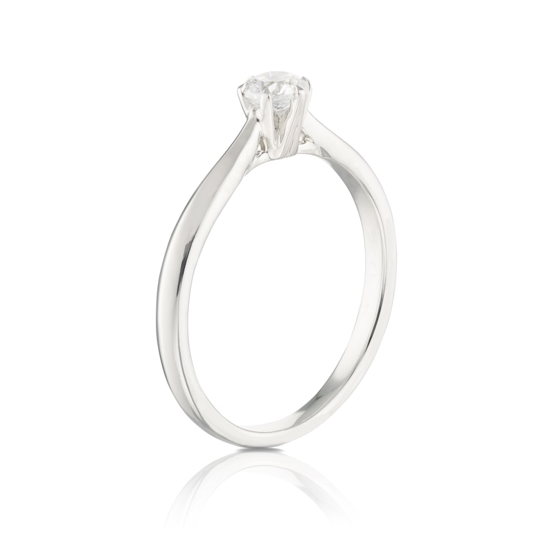 Main Image 2 of Engagement Ring Eternal Diamond 18ct White Gold 0.25ct Total Solitaire Ring