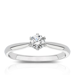 Eternal Diamond 18ct White Gold 0.33ct Total Solitaire Ring