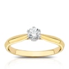 Thumbnail Image 1 of Engagement Ring Eternal Diamond 18ct Gold 0.33ct Total Solitaire Ring