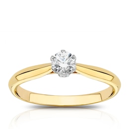 Engagement Ring Eternal Diamond 18ct Gold 0.33ct Total Solitaire Ring