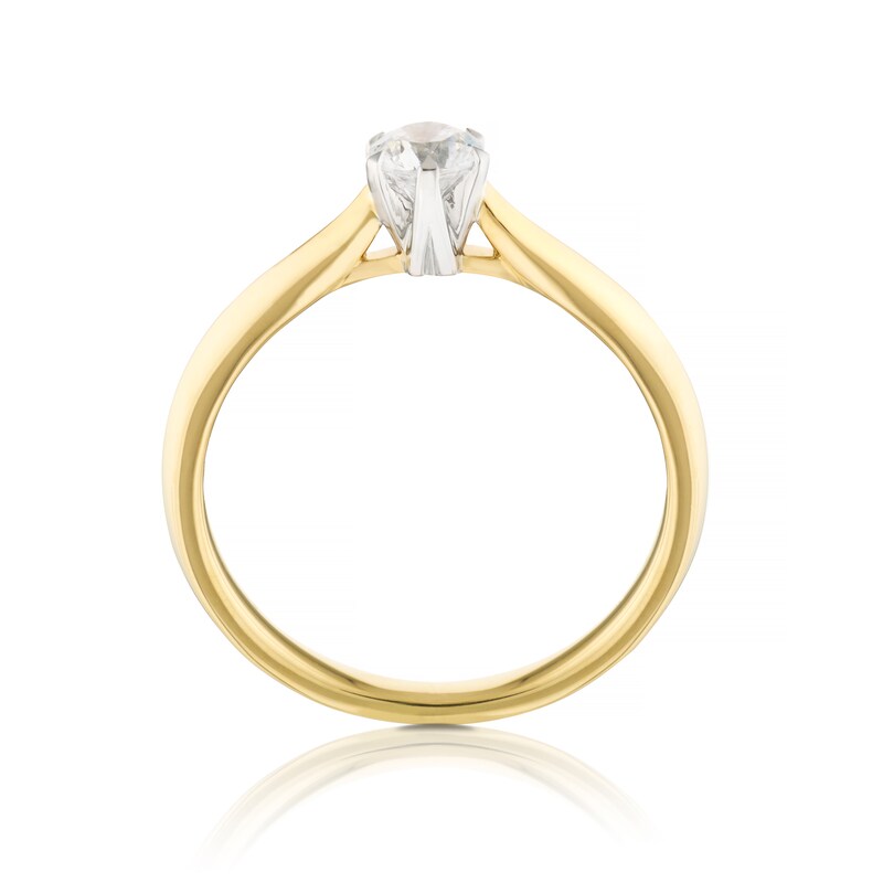 Main Image 3 of Engagement Ring Eternal Diamond 18ct Gold 0.33ct Total Solitaire Ring