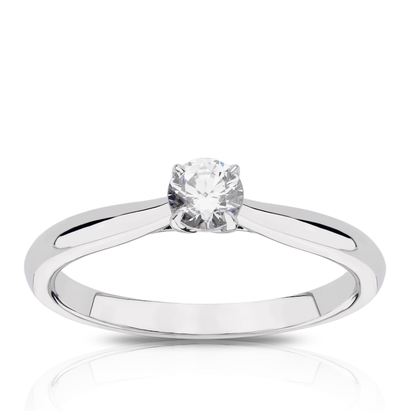 Eternal Diamond Platinum 0.25ct Four Claw Solitaire Ring