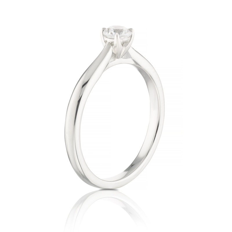 Eternal Diamond Platinum 0.25ct Four Claw Solitaire Ring