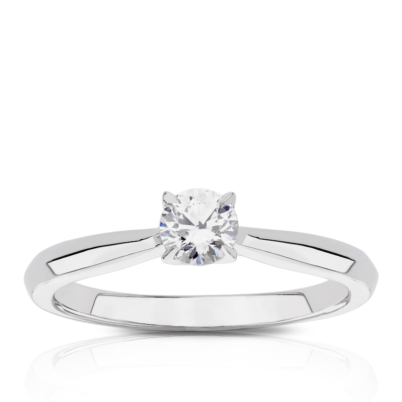 Eternal Diamond Platinum 0.33ct Four Claw Solitaire Ring