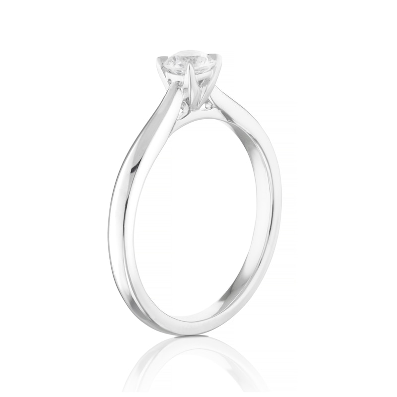 Eternal Diamond Platinum 0.33ct Four Claw Solitaire Ring
