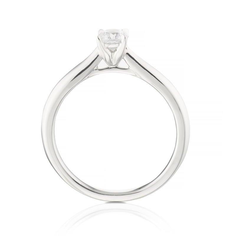 Eternal Diamond Platinum 0.33ct Four Claw Solitaire Ring