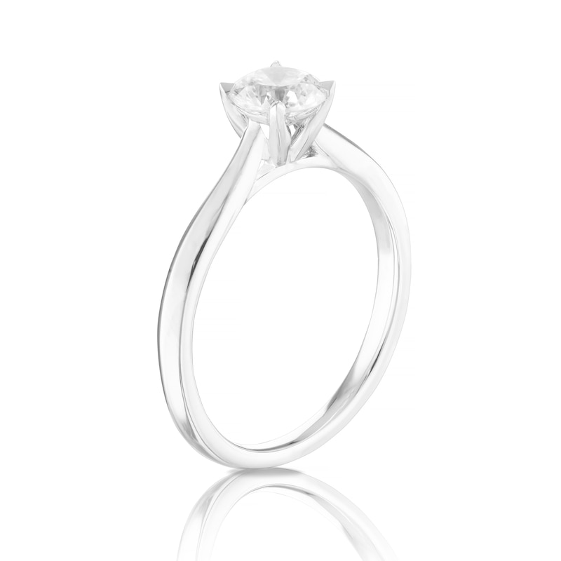 Eternal Diamond Platinum 0.66ct Four Claw Solitaire Ring