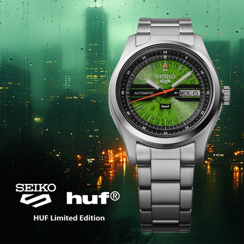 Main Image 9 of Seiko 5 Sports x HUF II Stainless Steel Limited Edition Watch