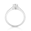 Thumbnail Image 3 of Engagement Ring Eternal Diamond 18ct White Gold 0.50ct Total Four Claw Ring