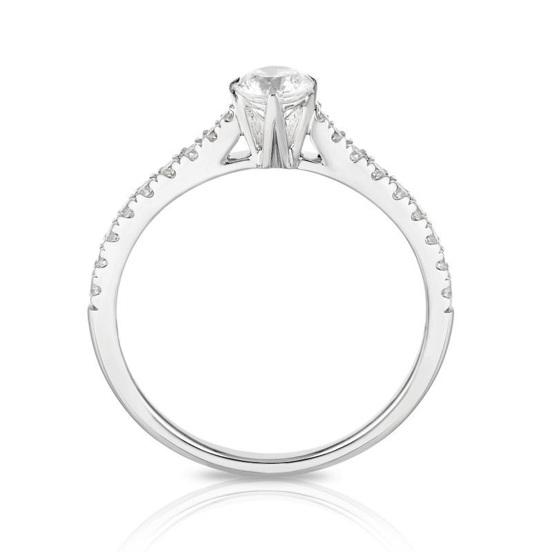Main Image 3 of Engagement Ring Eternal Diamond 18ct White Gold 0.50ct Total Four Claw Ring