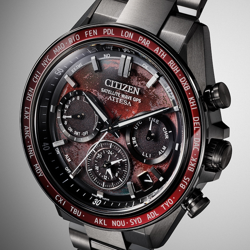 Main Image 2 of Citizen Attesa Chronograph Shades of Red & Grey Super Titanium Limited Edition Watch
