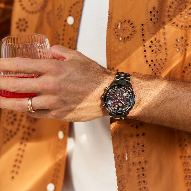 Main Image 3 of Citizen Attesa Chronograph Shades of Red & Grey Super Titanium Limited Edition Watch