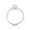 Thumbnail Image 3 of Engagement Ring Eternal Diamond 18ct White Gold 0.50ct Total Six Claw Ring