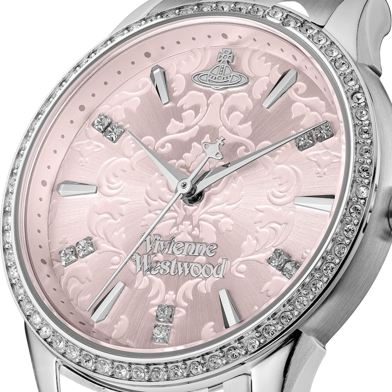 Main Image 2 of Vivienne Westwood Little Wallace Pink Dial & Stainless Steel Bracelet Watch
