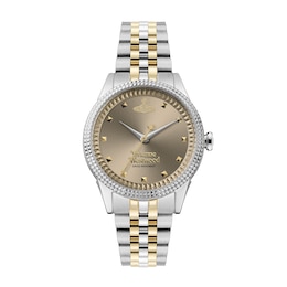 Vivienne Westwood Little Seymour Warm Grey Dial & Two Tone Bracelet Watch