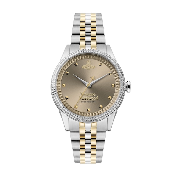 Women's Vivienne Westwood Little Seymour Warm Grey Dial & Two Tone Bracelet Watch