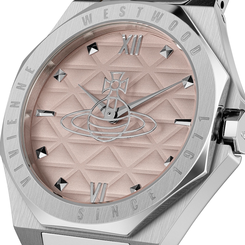 Main Image 2 of Vivienne Westwood The Aldgate Pink Dial & Stainless Steel Bracelet Watch