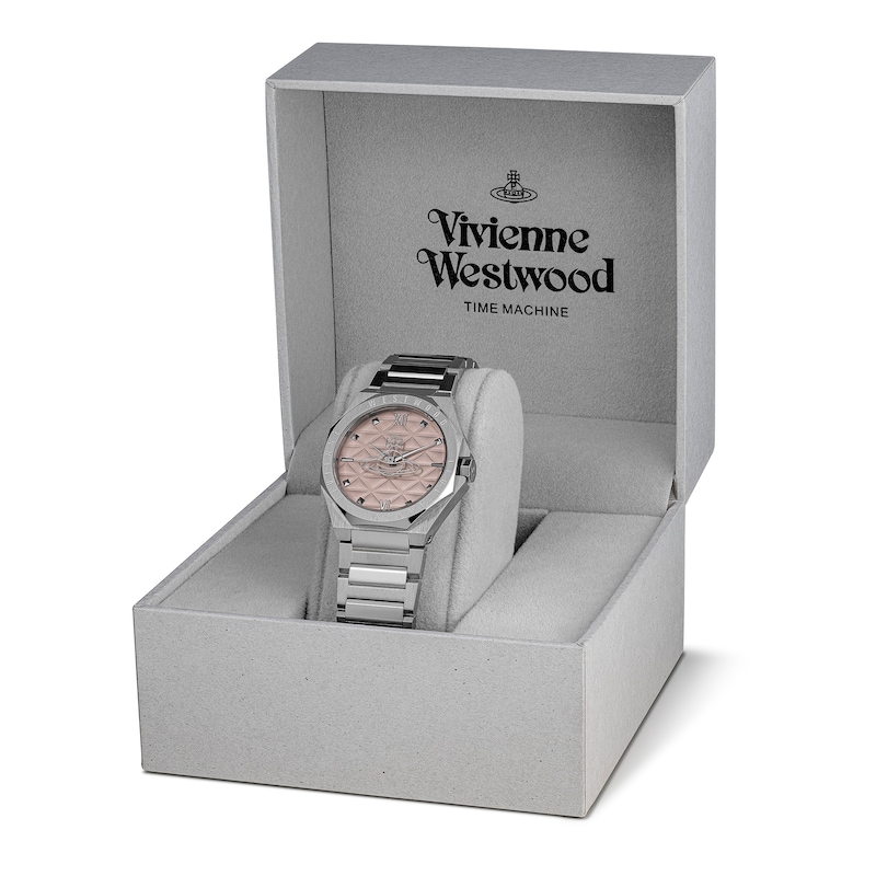 Main Image 7 of Vivienne Westwood The Aldgate Pink Dial & Stainless Steel Bracelet Watch