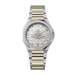 Vivienne Westwood The Aldgate White Dial & Two Tone Stainless Steel Bracelet Watch