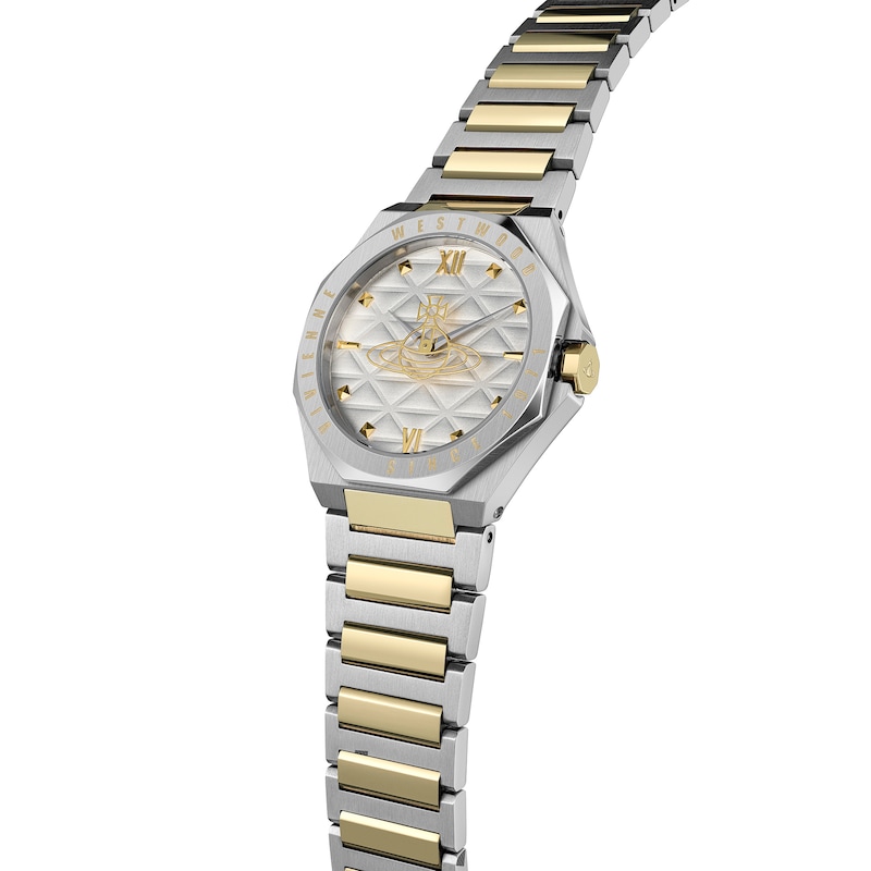 Main Image 3 of Vivienne Westwood The Aldgate White Dial & Two Tone Stainless Steel Bracelet Watch